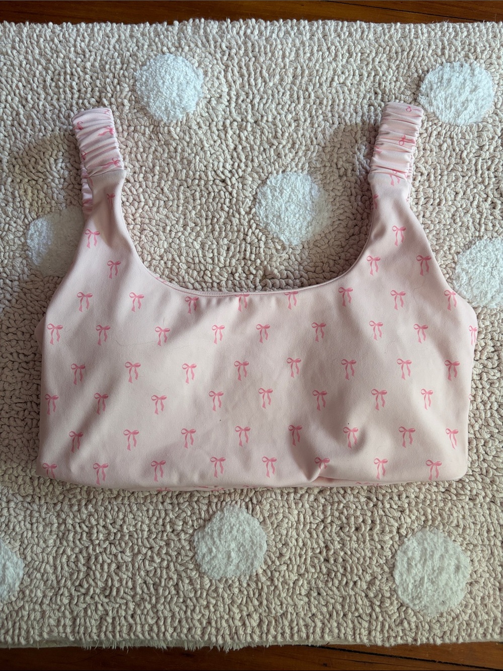 Pink Bow Sports Bra